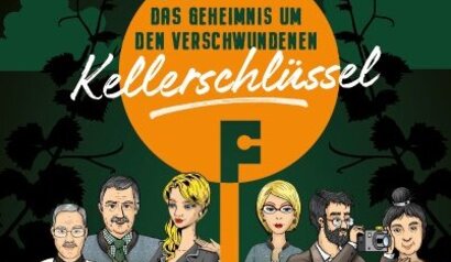 Cover Krimidinner mit Kellerschlüssel und Figuren