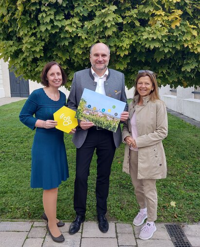 Pressefoto Smart Region Strategie Christine Filipp, Christian Frank, Bettina Wessely